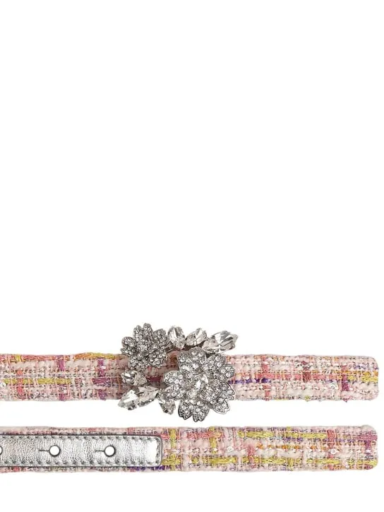 Roger Vivier   1.5cm RV Bouquet crystal belt 