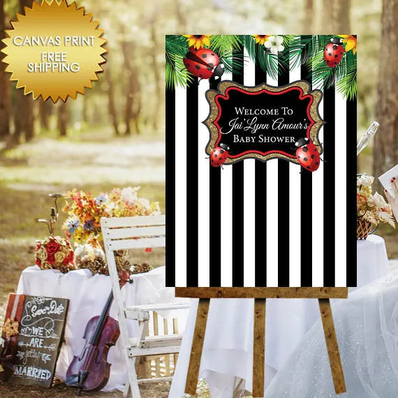 Rustic Bridal Shower Welcome Guest Book Sign