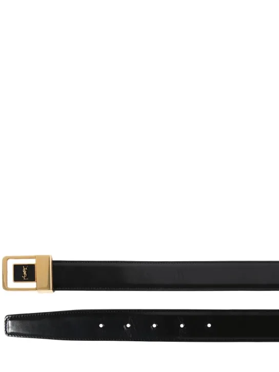 Saint Laurent   30mm Boucle La 66 leather belt 