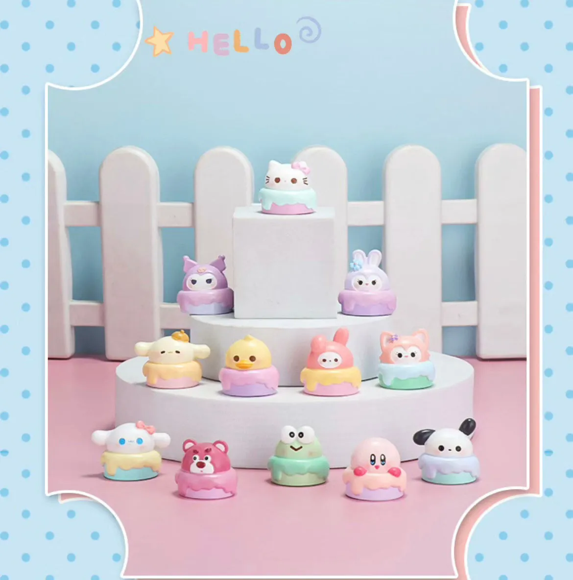 Sanrio Lucky Sweet PEA mini doll Series Blind Box Doll for ages 15 