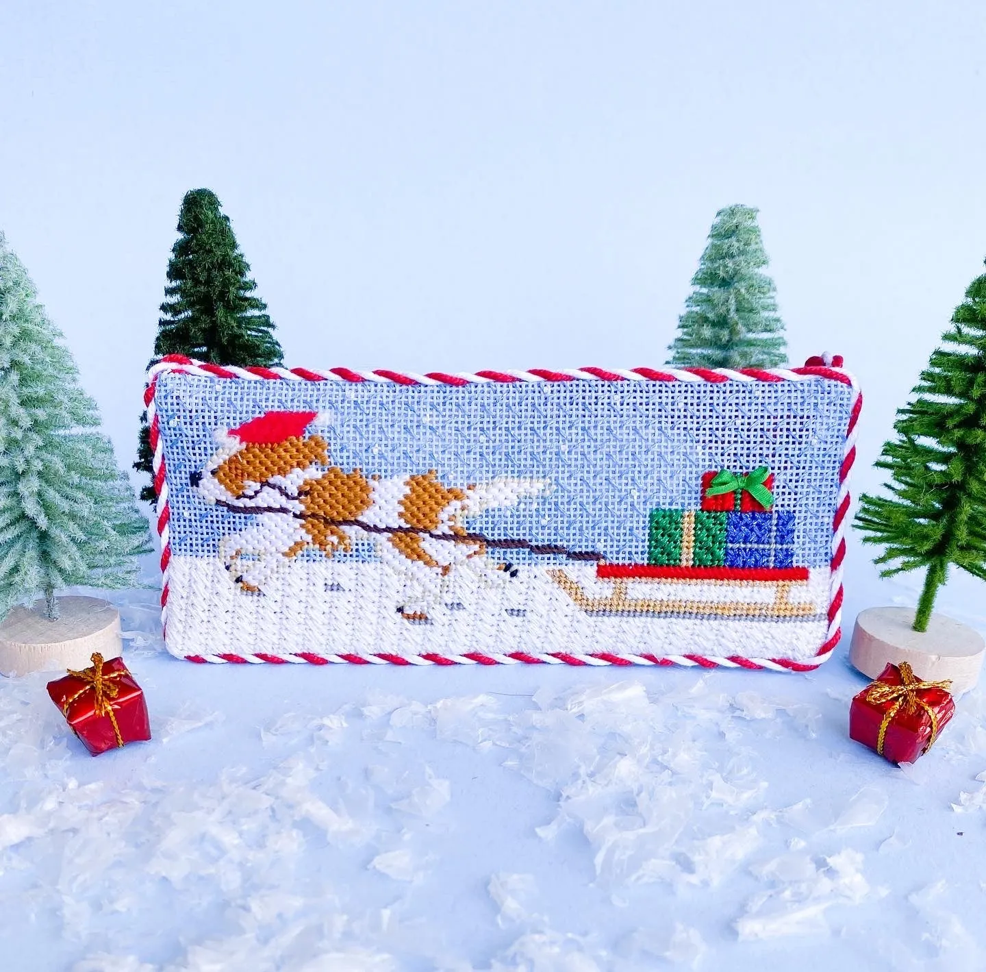 Santa's Little Helper Needlepoint Canvases