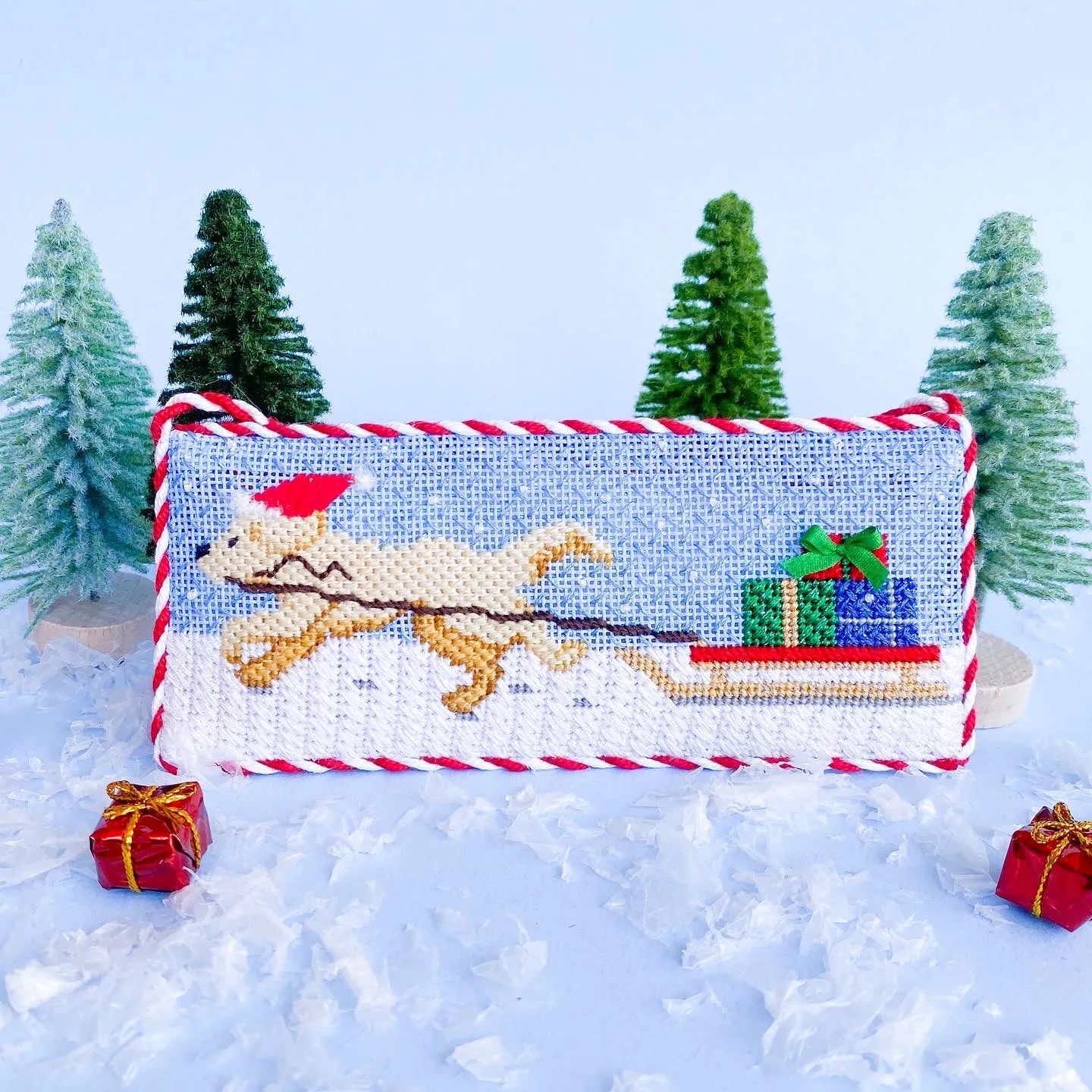 Santa's Little Helper Needlepoint Canvases