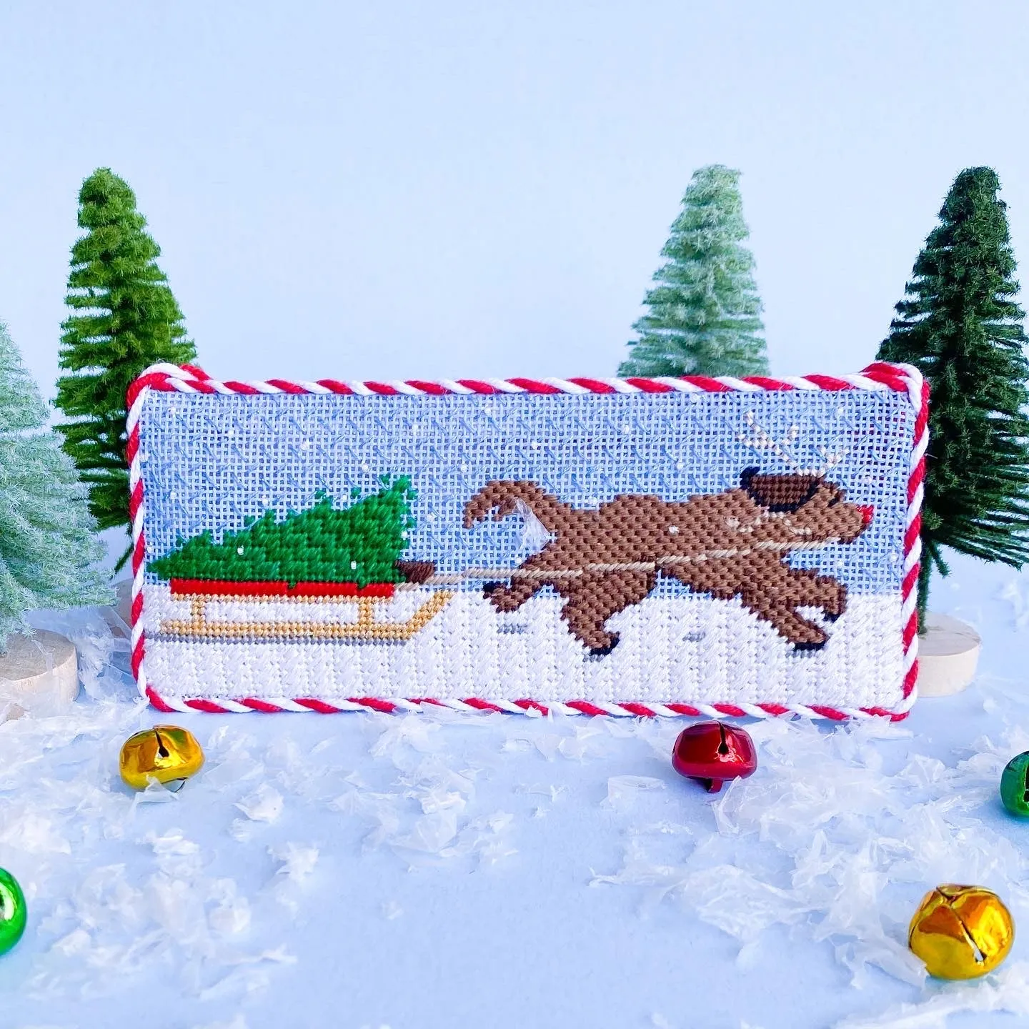Santa's Little Helper Needlepoint Canvases