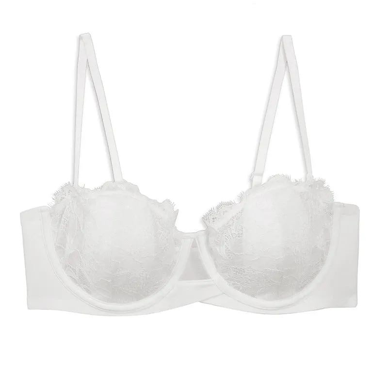 Sexy lace women's underwear small chest gathered autumn adjustment thin bra anti-sagging