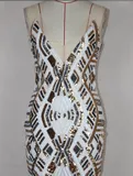 SEXY SHINING HANDMADE DRESS