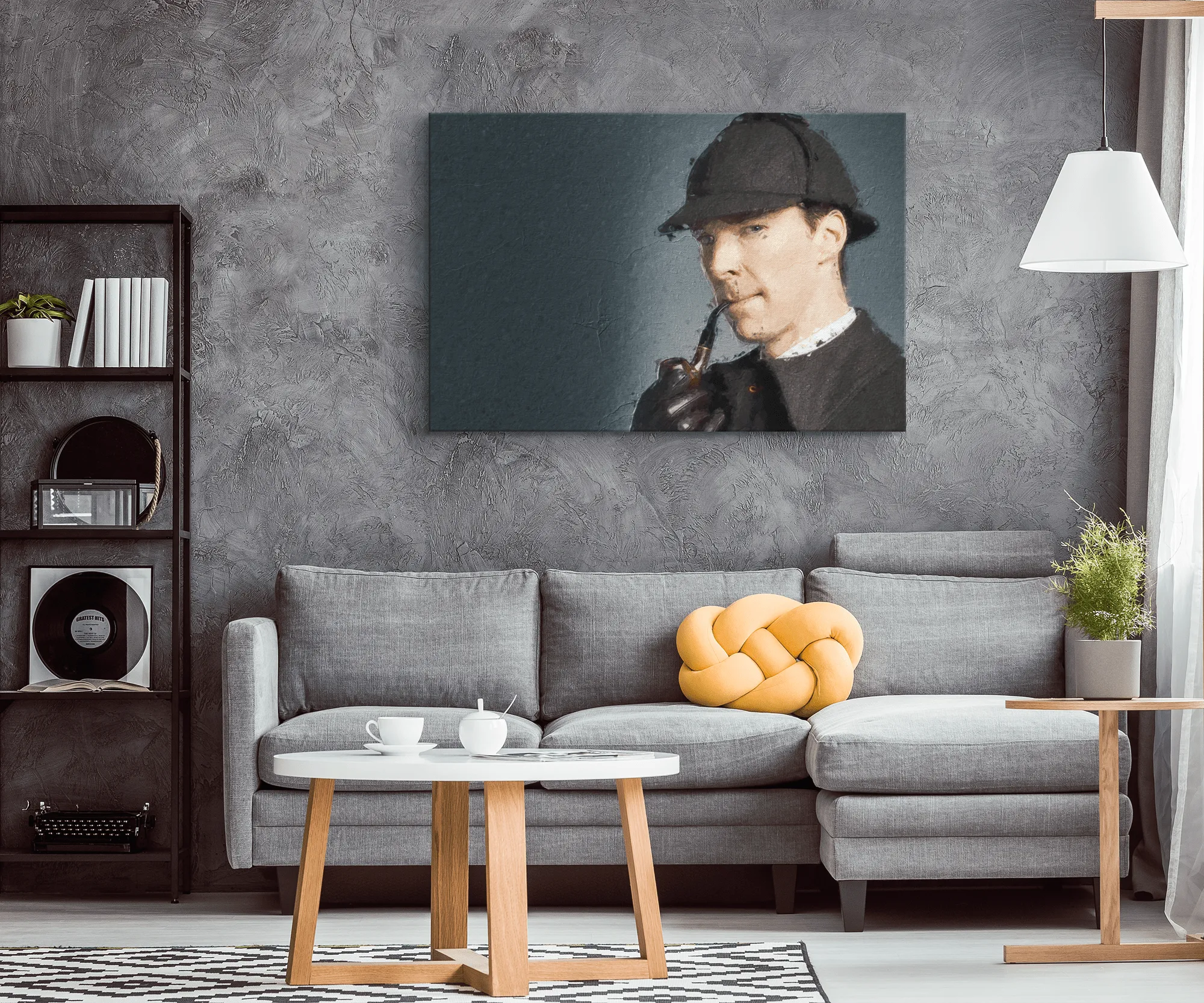 Sherlock Holmes Canvas Art Piece