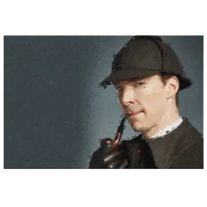 Sherlock Holmes Canvas Art Piece