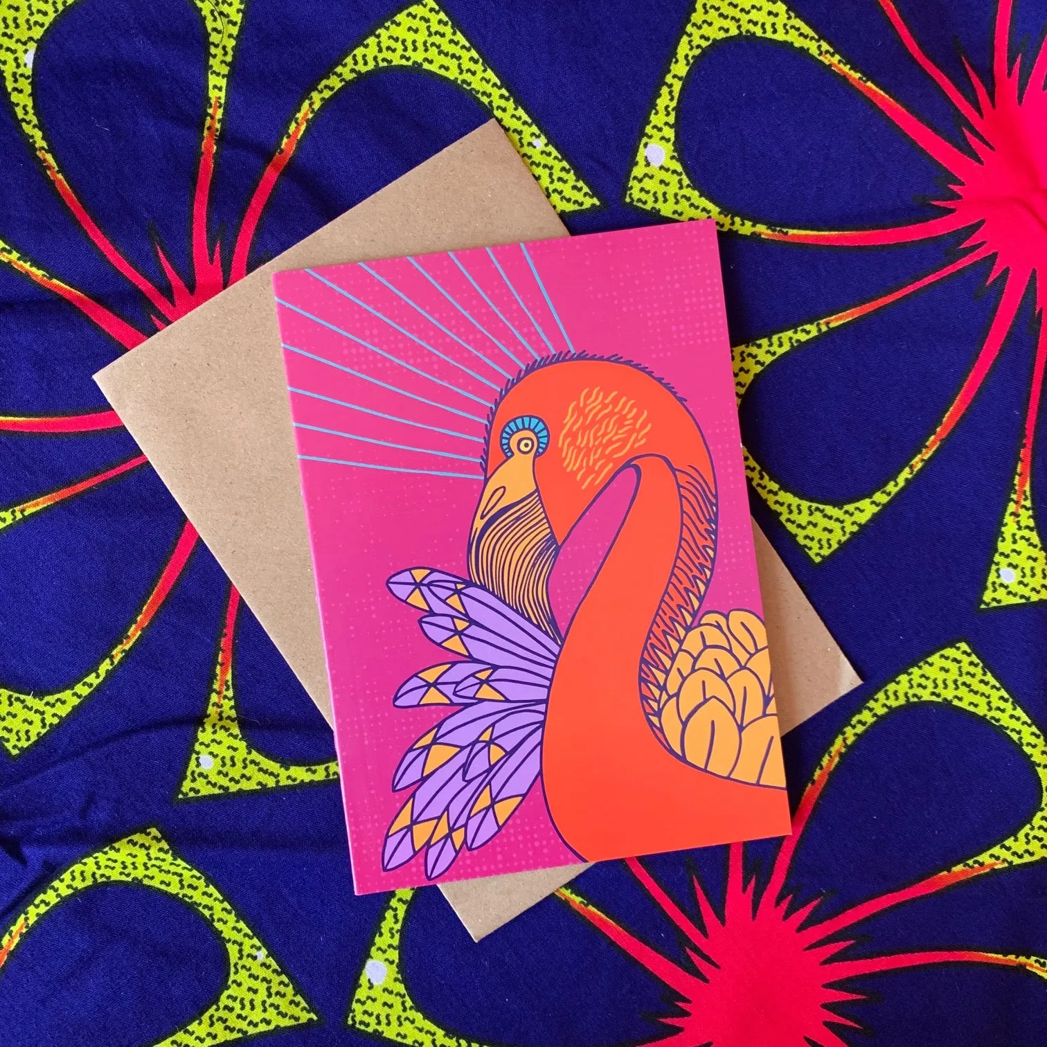 Shining Birds Greeting Cards by Lulu Kitololo