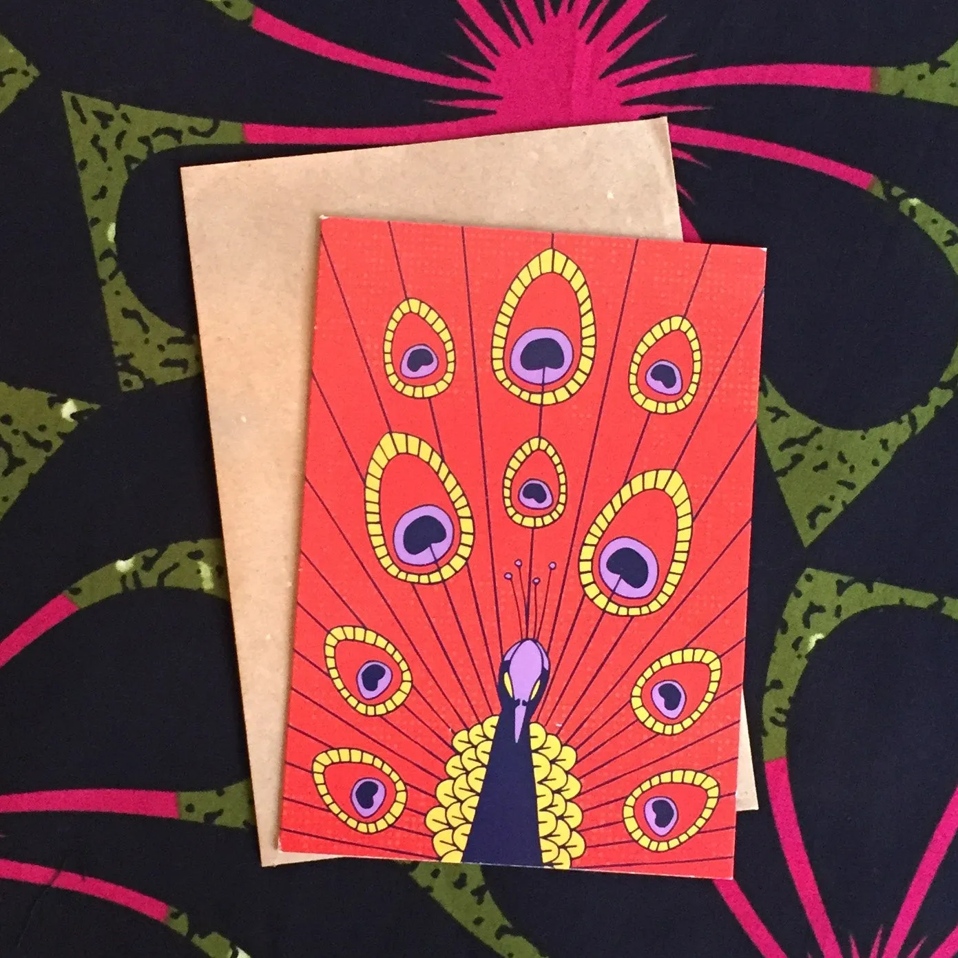 Shining Birds Greeting Cards by Lulu Kitololo