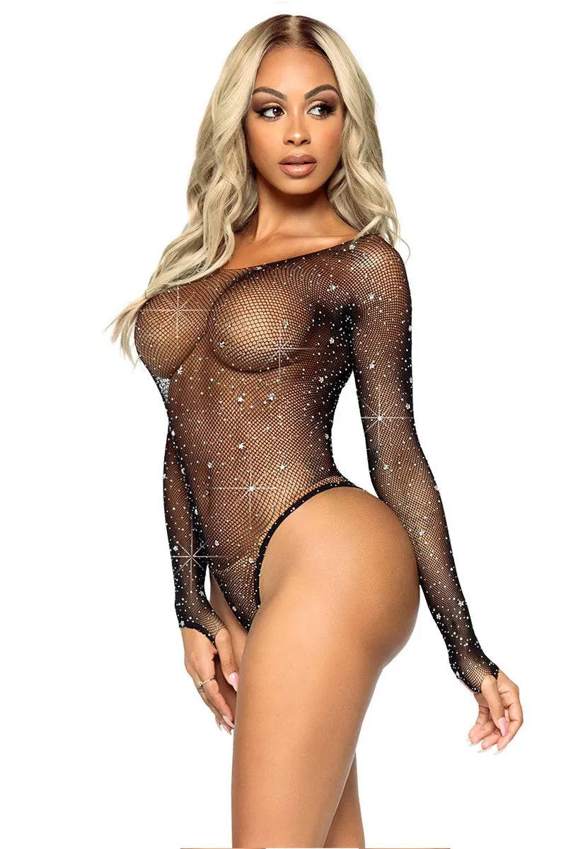 Shining Star Bodysuit with Rhinestones