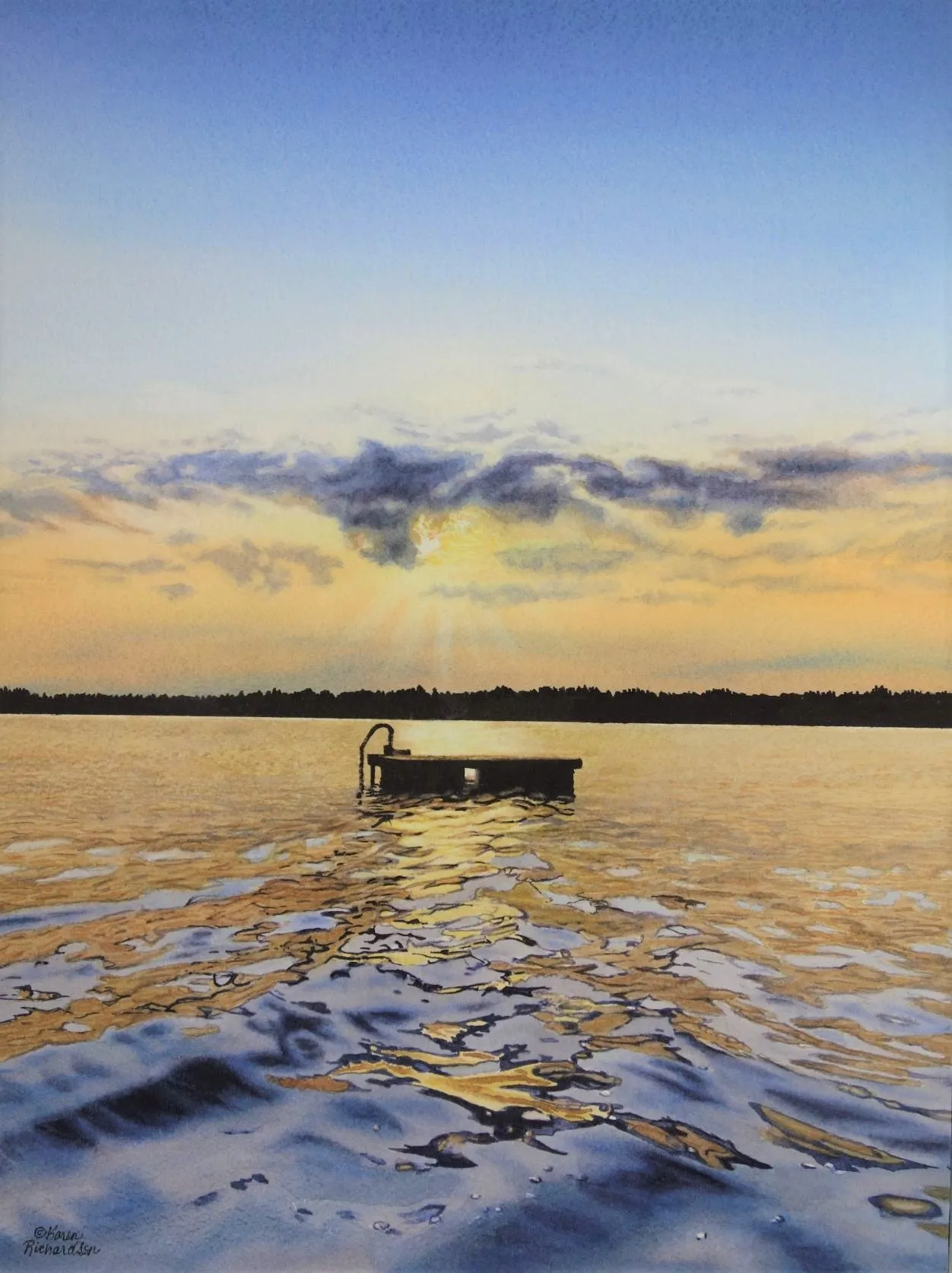 Shining Waters: Custom Art Prints