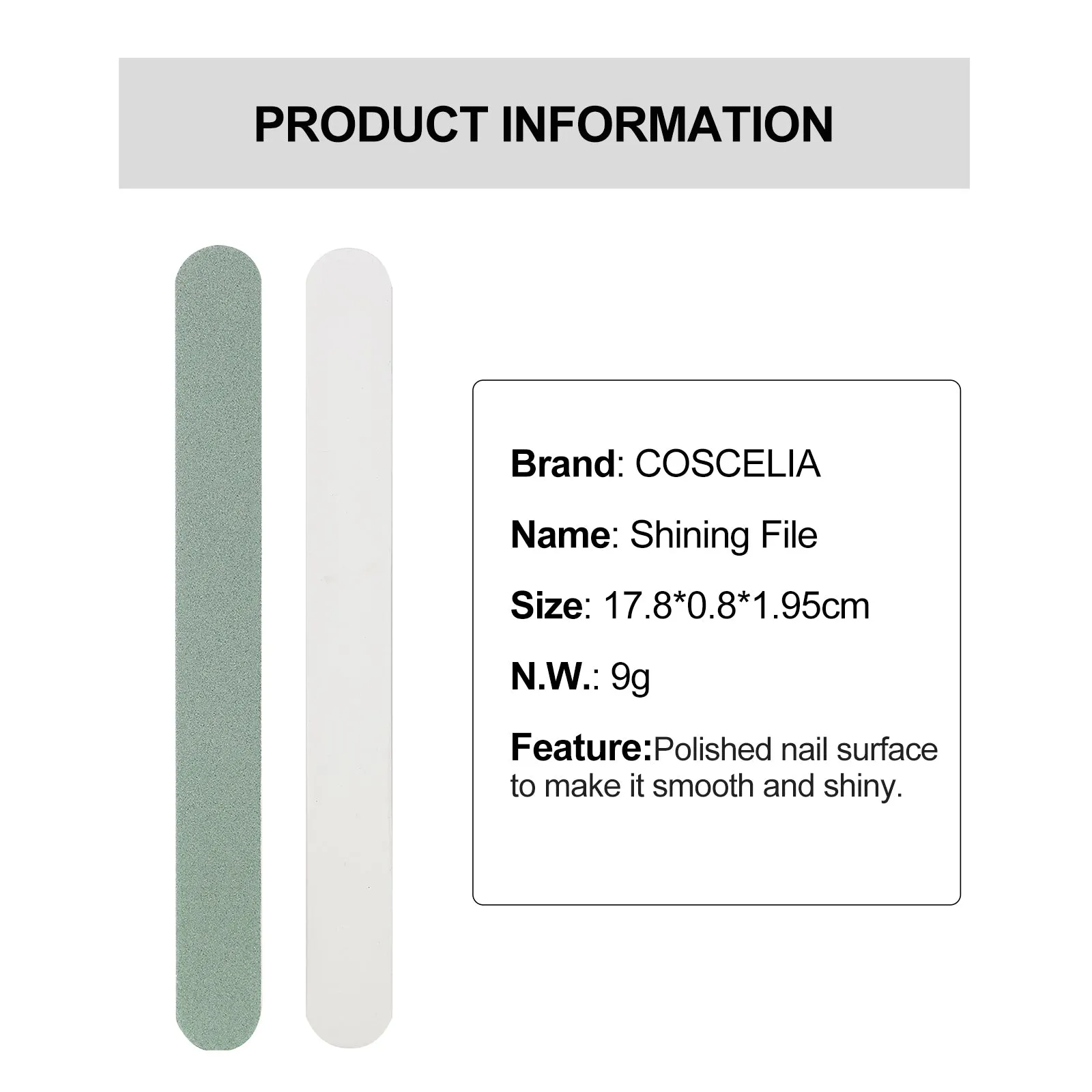 Single Strip Nail Shining File