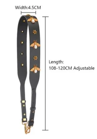 Sisters Matter BEEutiful Bag Straps - Leather