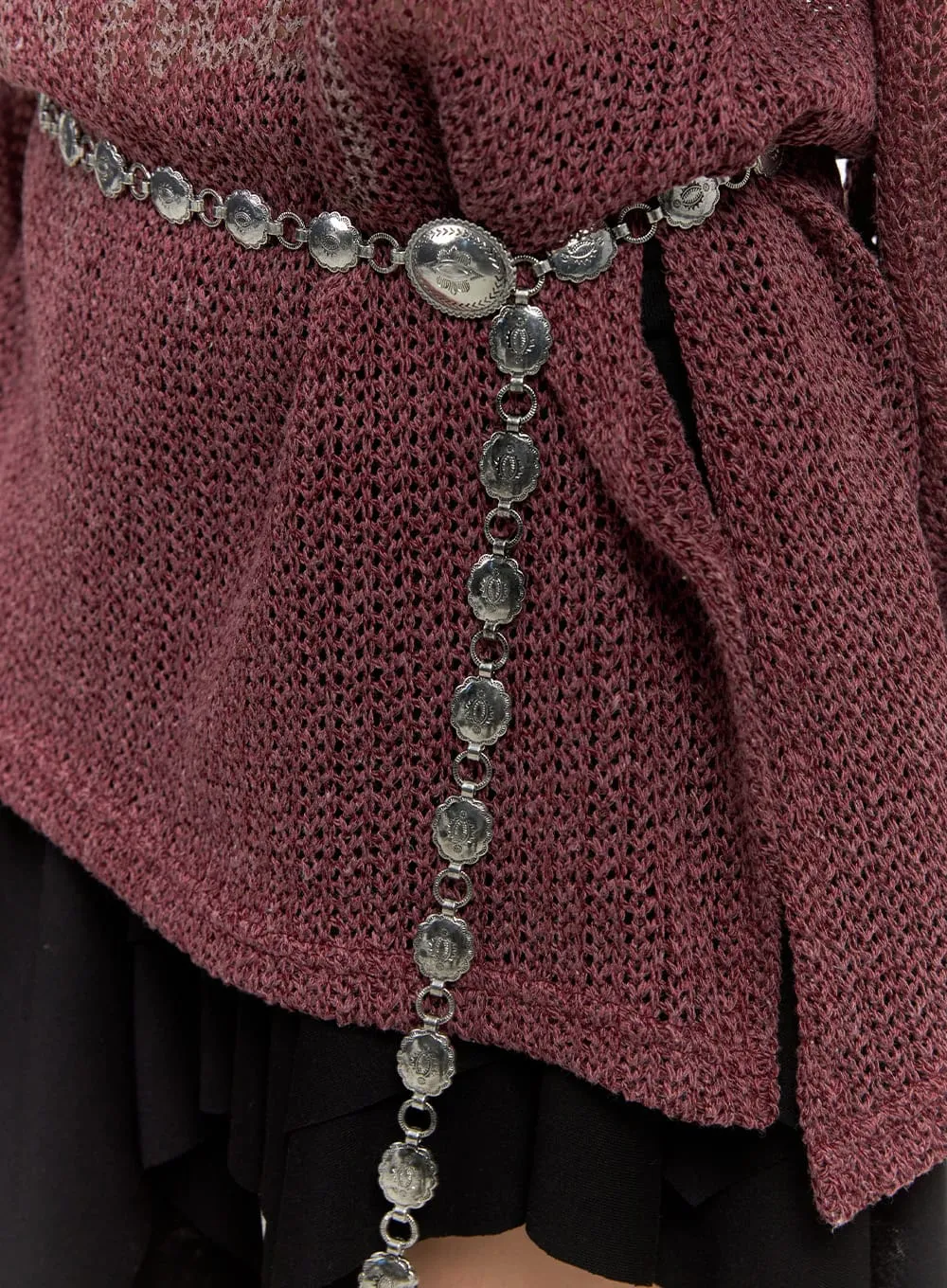 Sleek Brass Chain Waist Accessory CS412