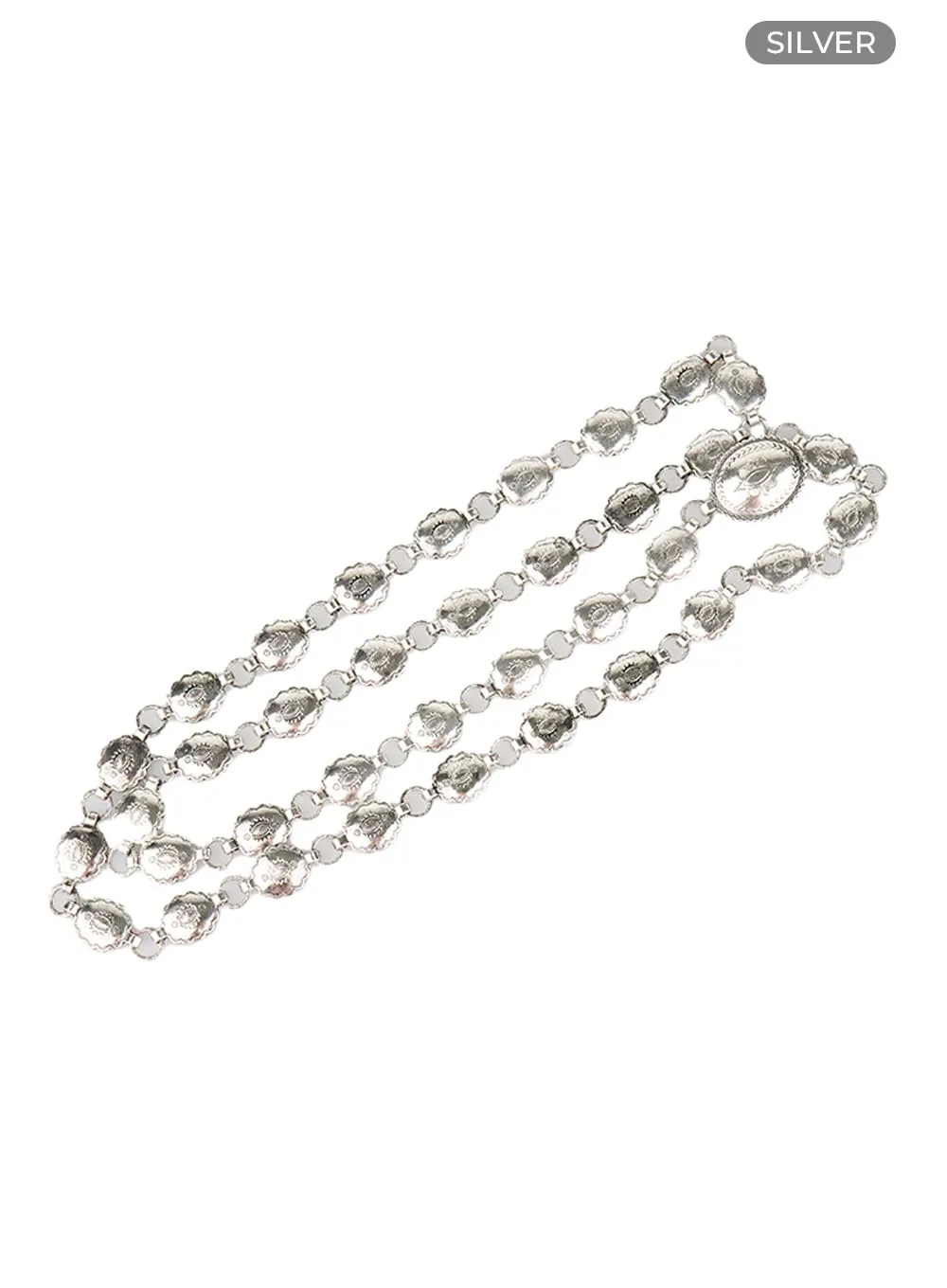 Sleek Brass Chain Waist Accessory CS412