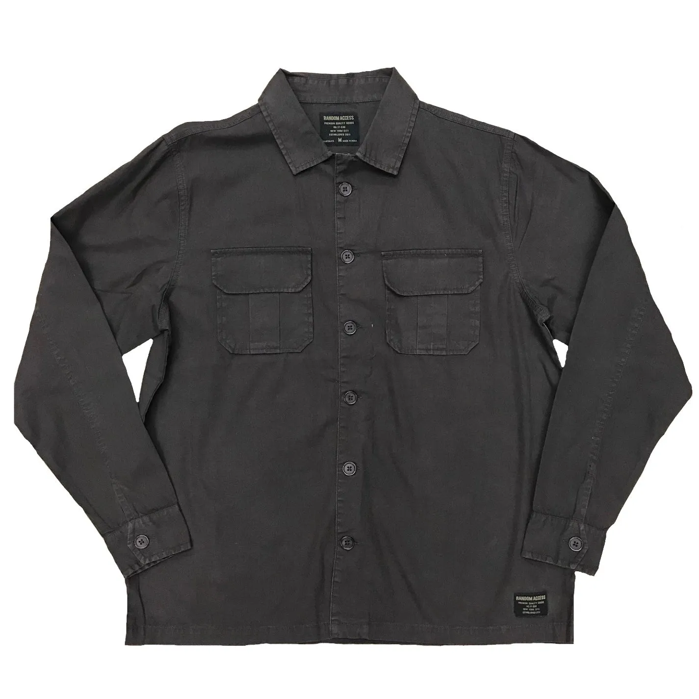 Sleek Canvas Button-down