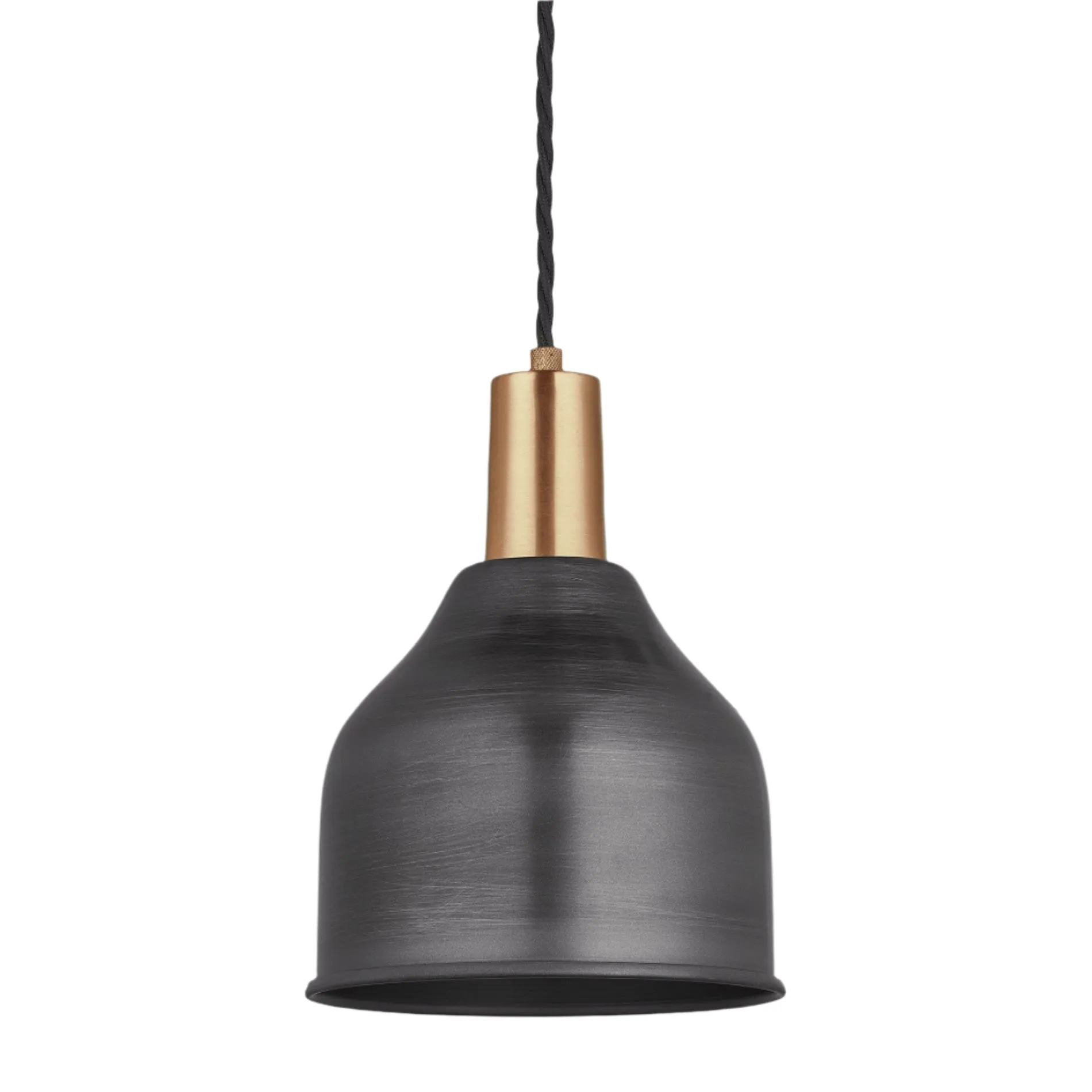 Sleek Cone Pendant - 7 Inch - Pewter