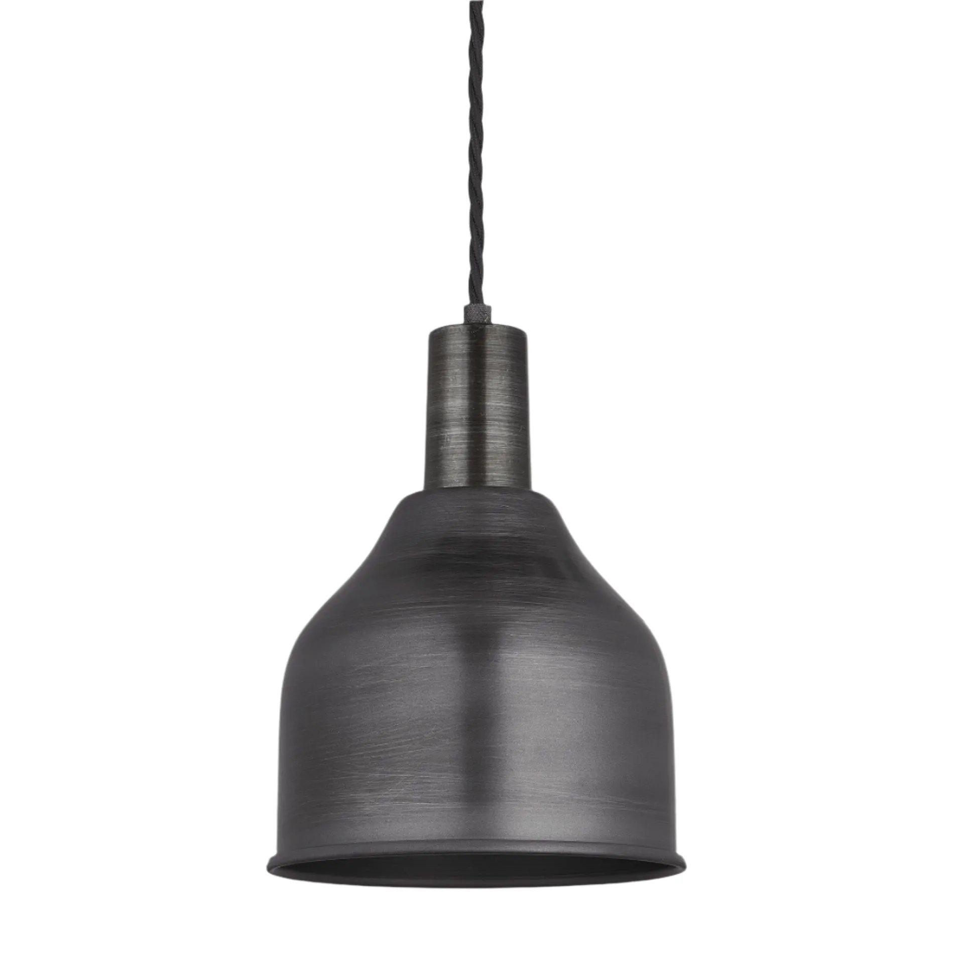 Sleek Cone Pendant - 7 Inch - Pewter