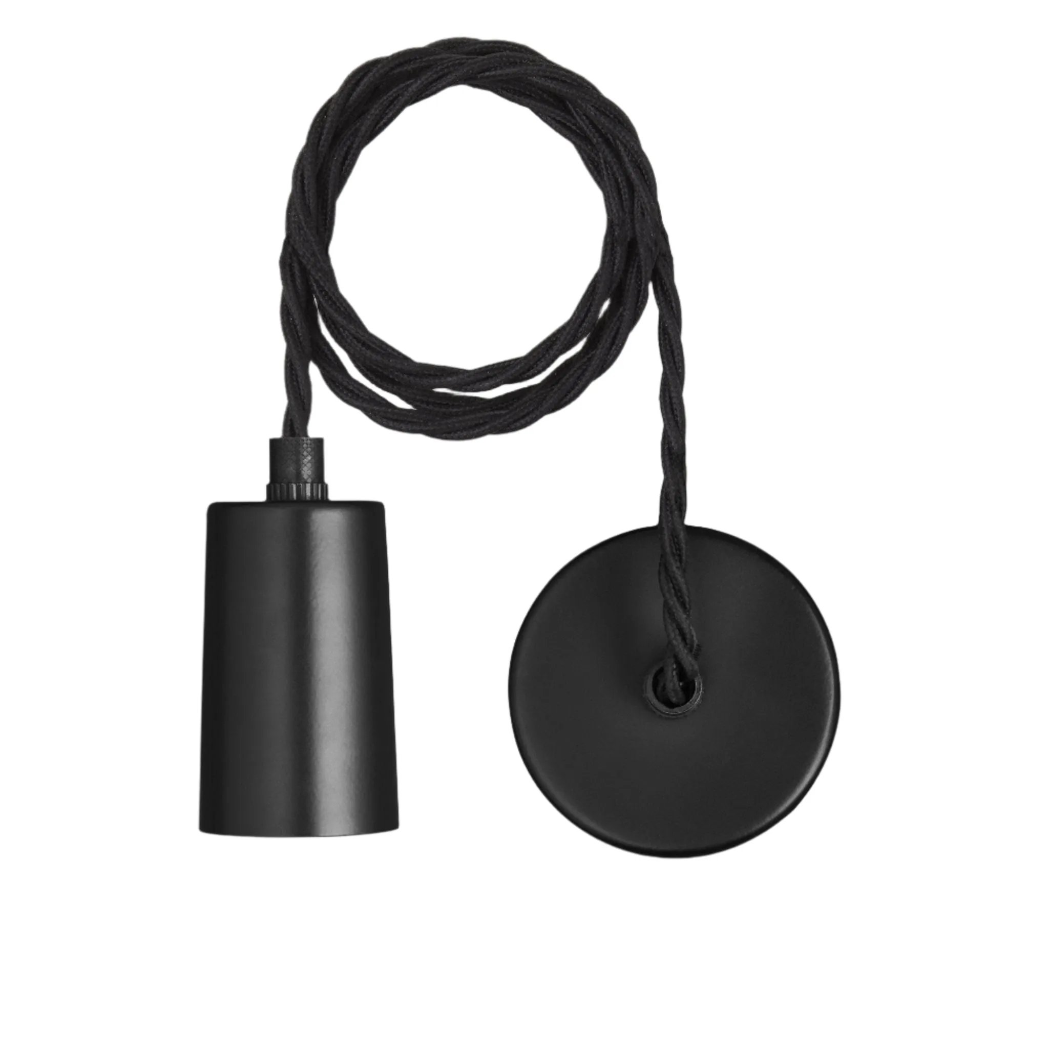 Sleek Edison Pendant - 1 Wire - Black