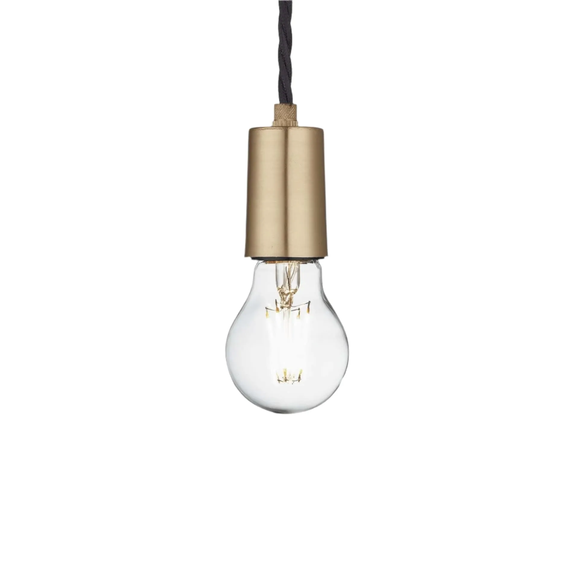 Sleek Edison Pendant - 1 Wire - Brass