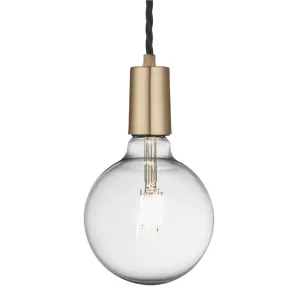 Sleek Edison Pendant - 1 Wire - Brass