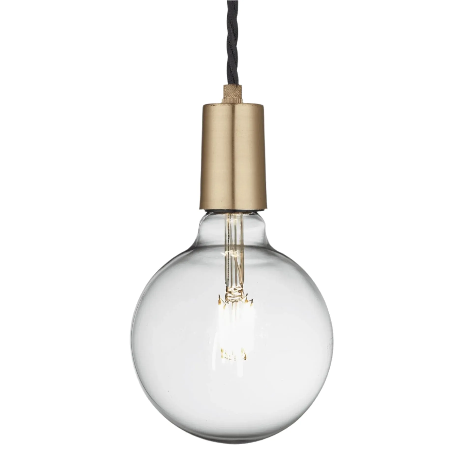 Sleek Edison Pendant - 1 Wire - Brass