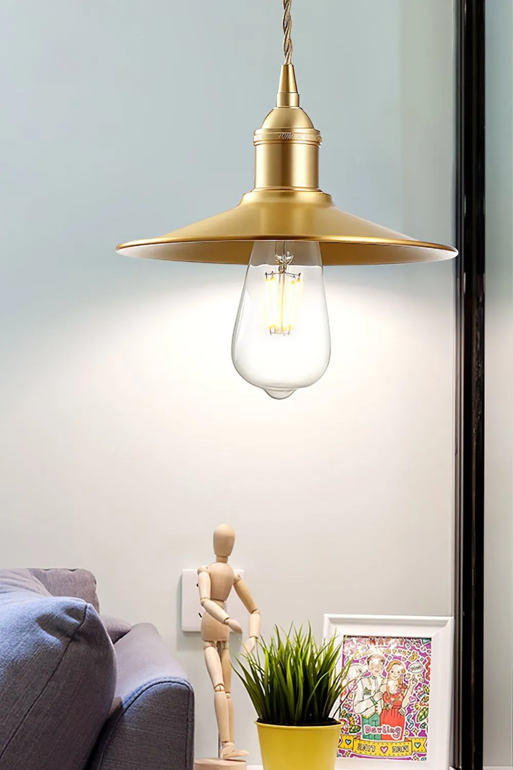 Sleek Flat Pendant Lamp