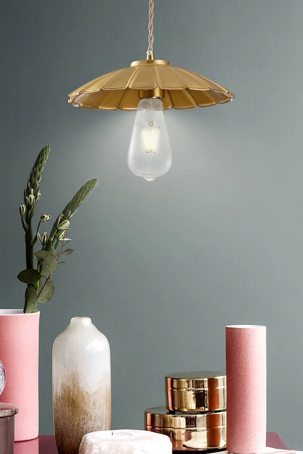 Sleek Flat Pendant Lamp