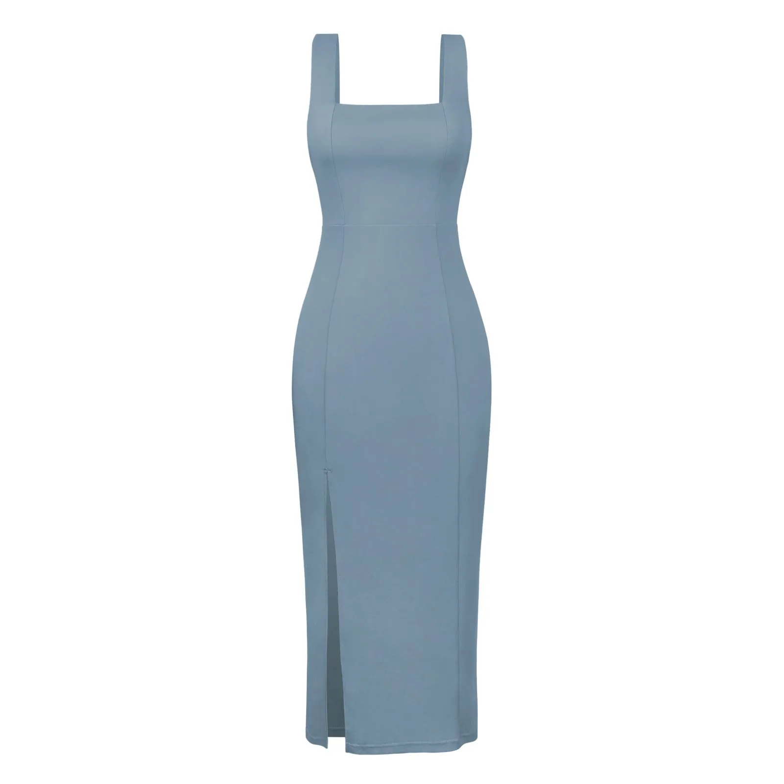 Sleek Green Sophisticate Midi Dress