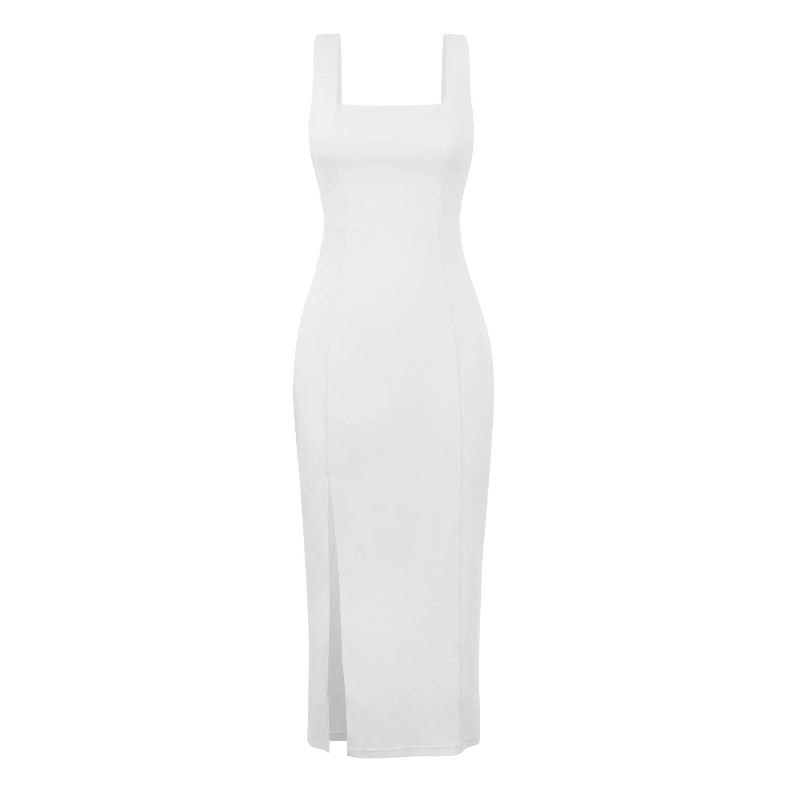 Sleek Green Sophisticate Midi Dress
