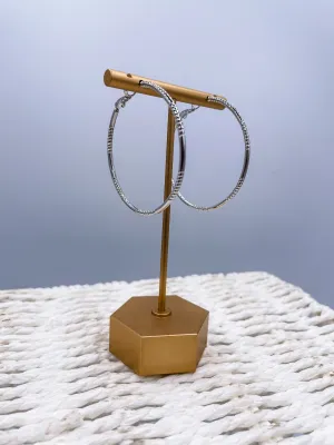 Sleek Large Hoop Earrings