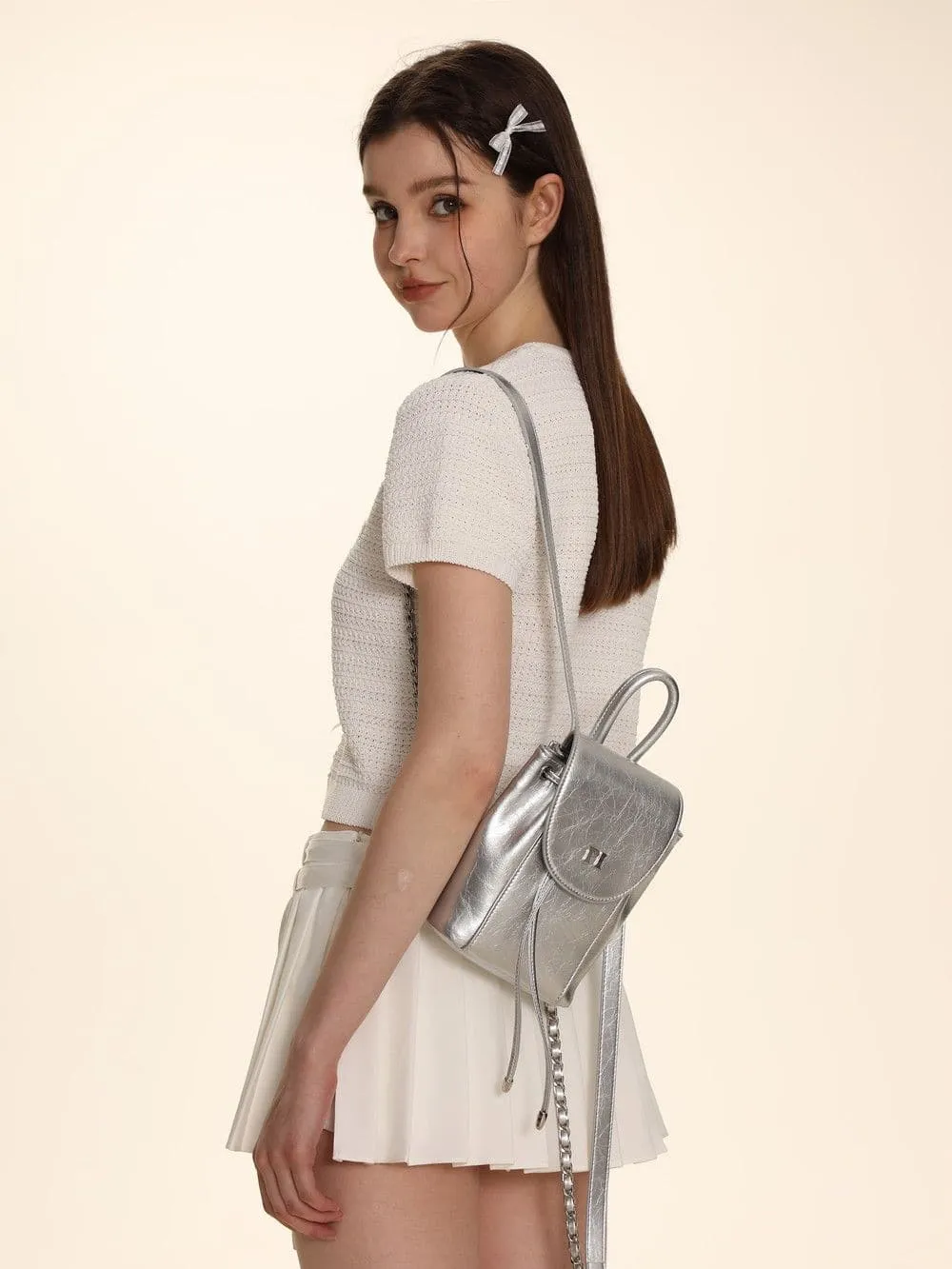 Sleek Metallic Travel Companion Bag