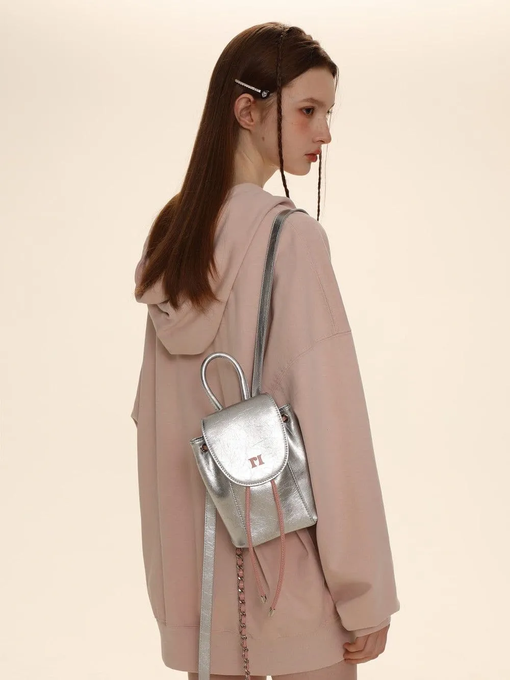 Sleek Metallic Travel Companion Bag