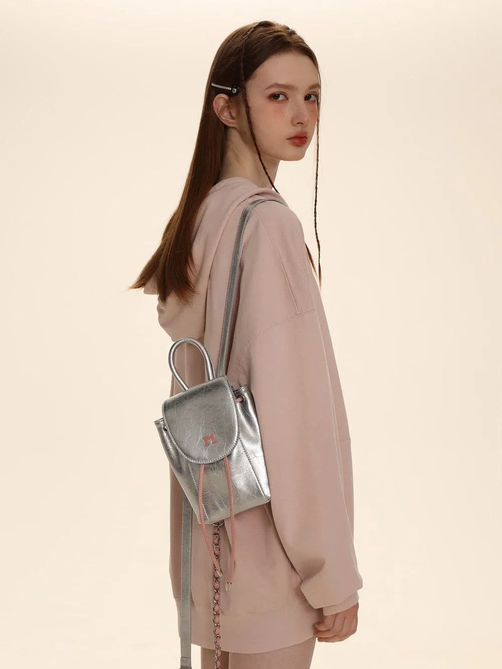 Sleek Metallic Travel Companion Bag