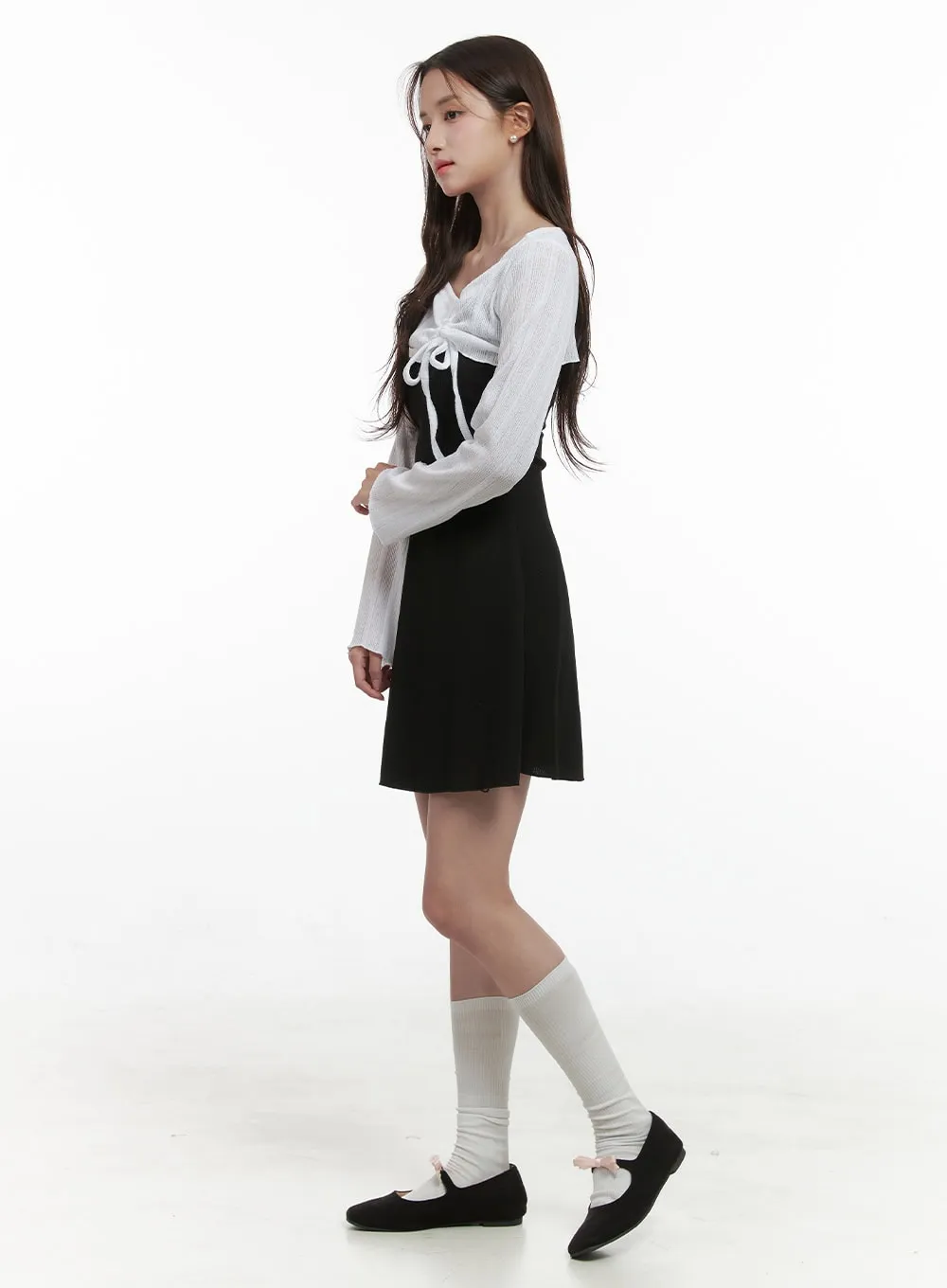 Sleek Shirred Sleeve Blouse OS416
