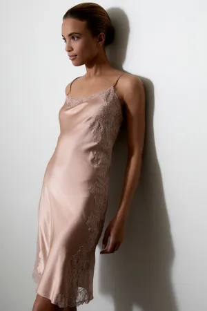 Sleek Silk Lace Chemise