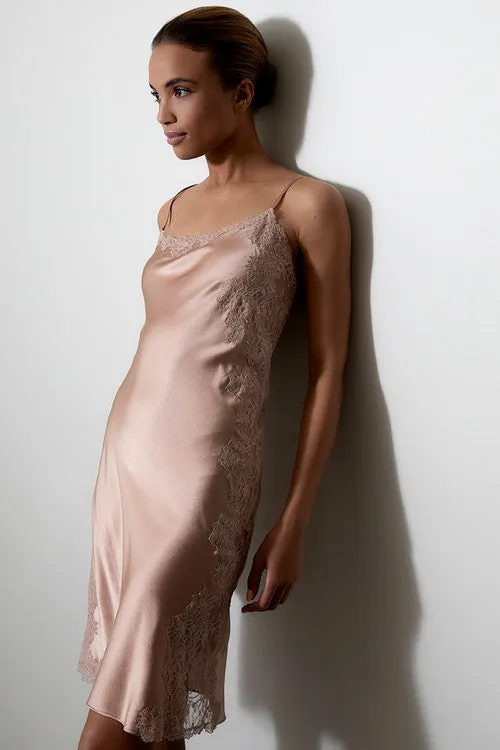 Sleek Silk Lace Chemise