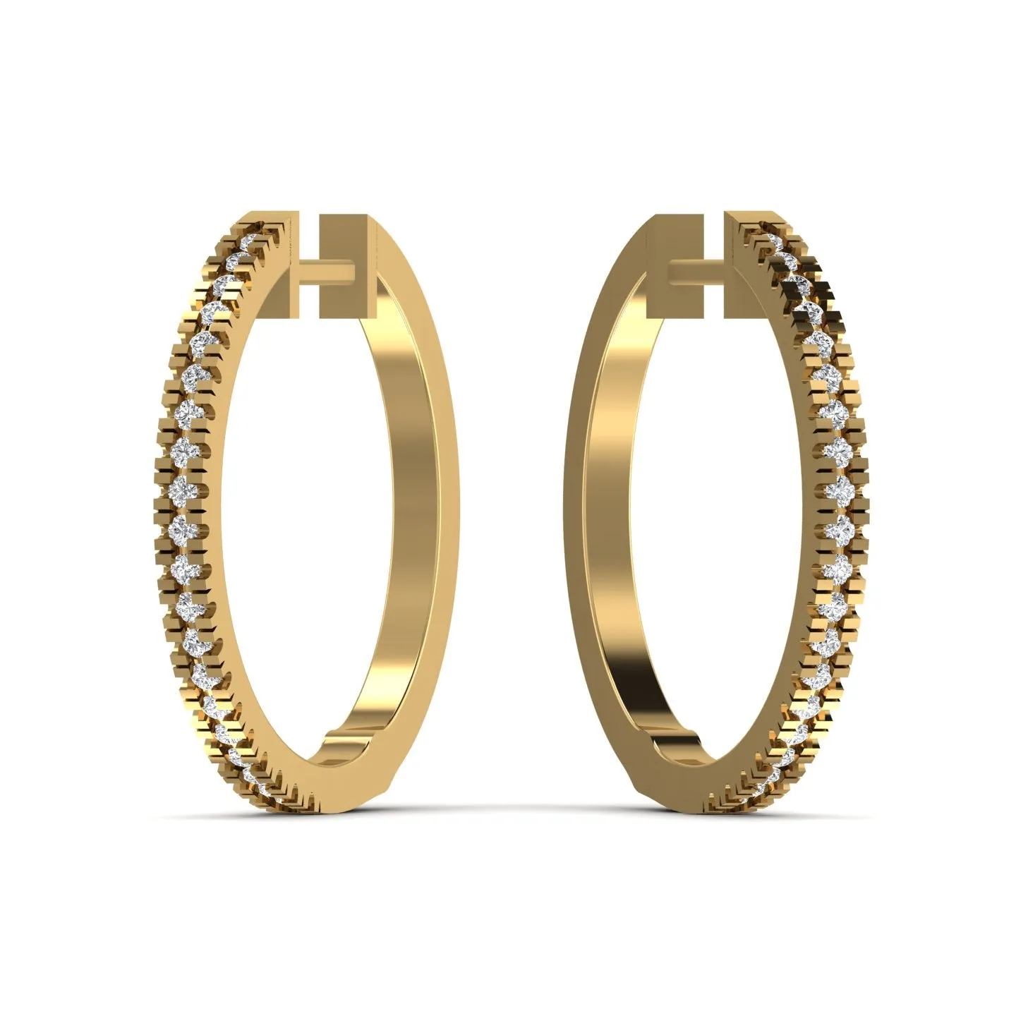 Sleek Silver Hoop Earrings