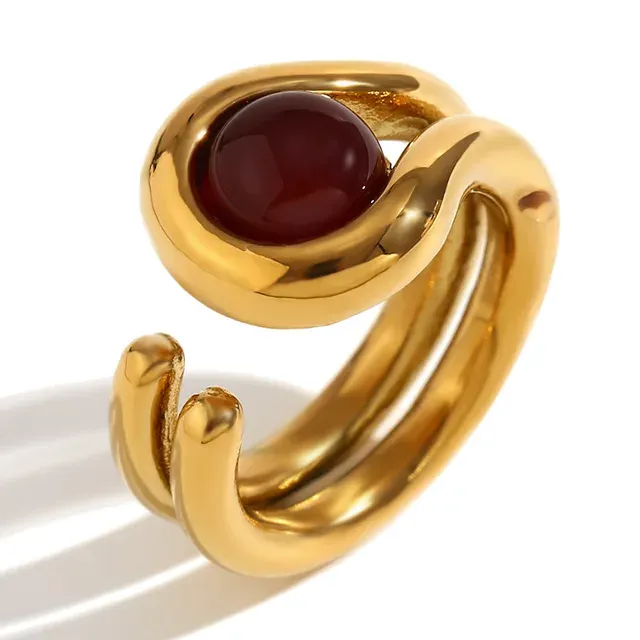 Sleek Statement Gold Ring