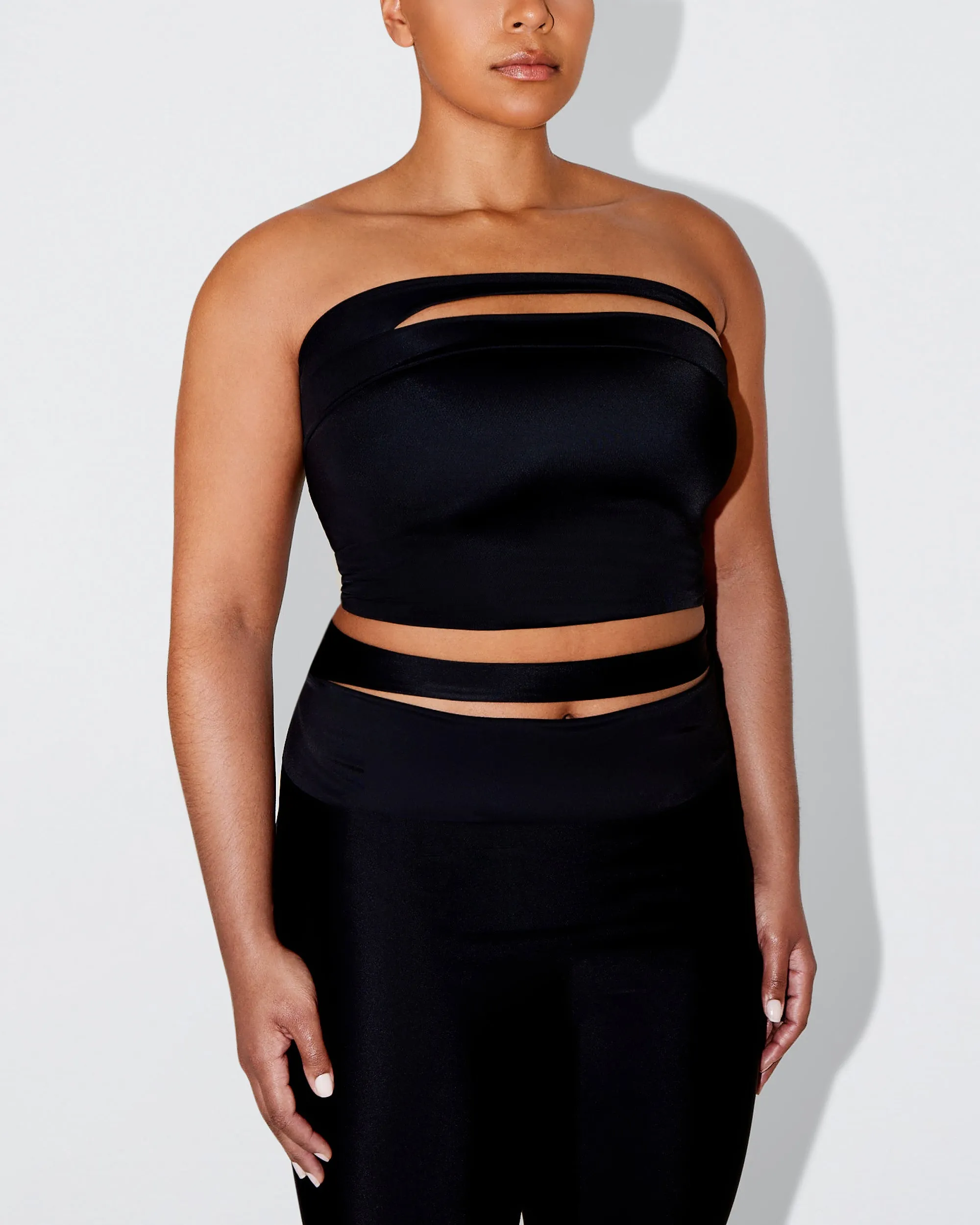 Sleek Stretch Tube Top | Black