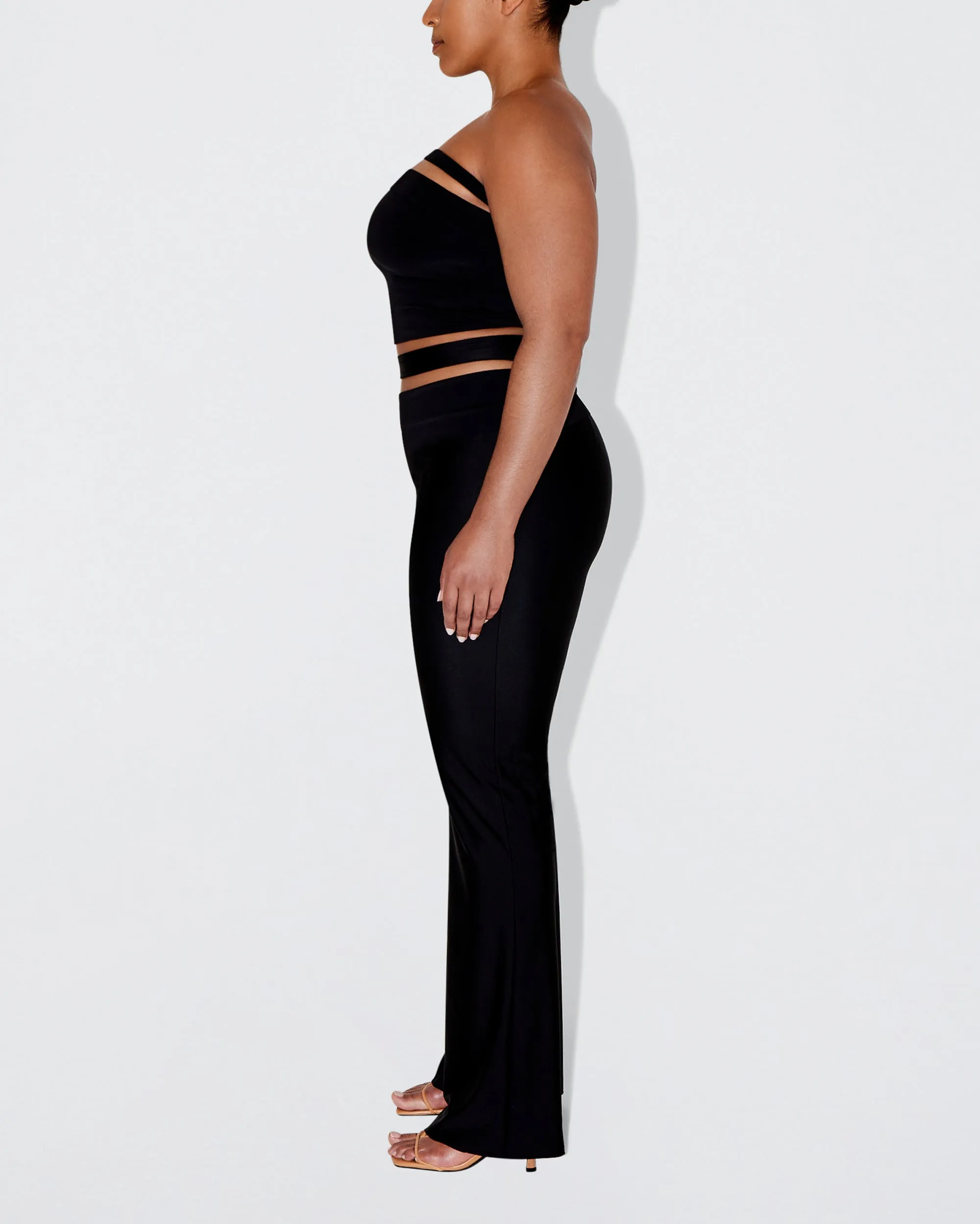 Sleek Stretch Tube Top | Black