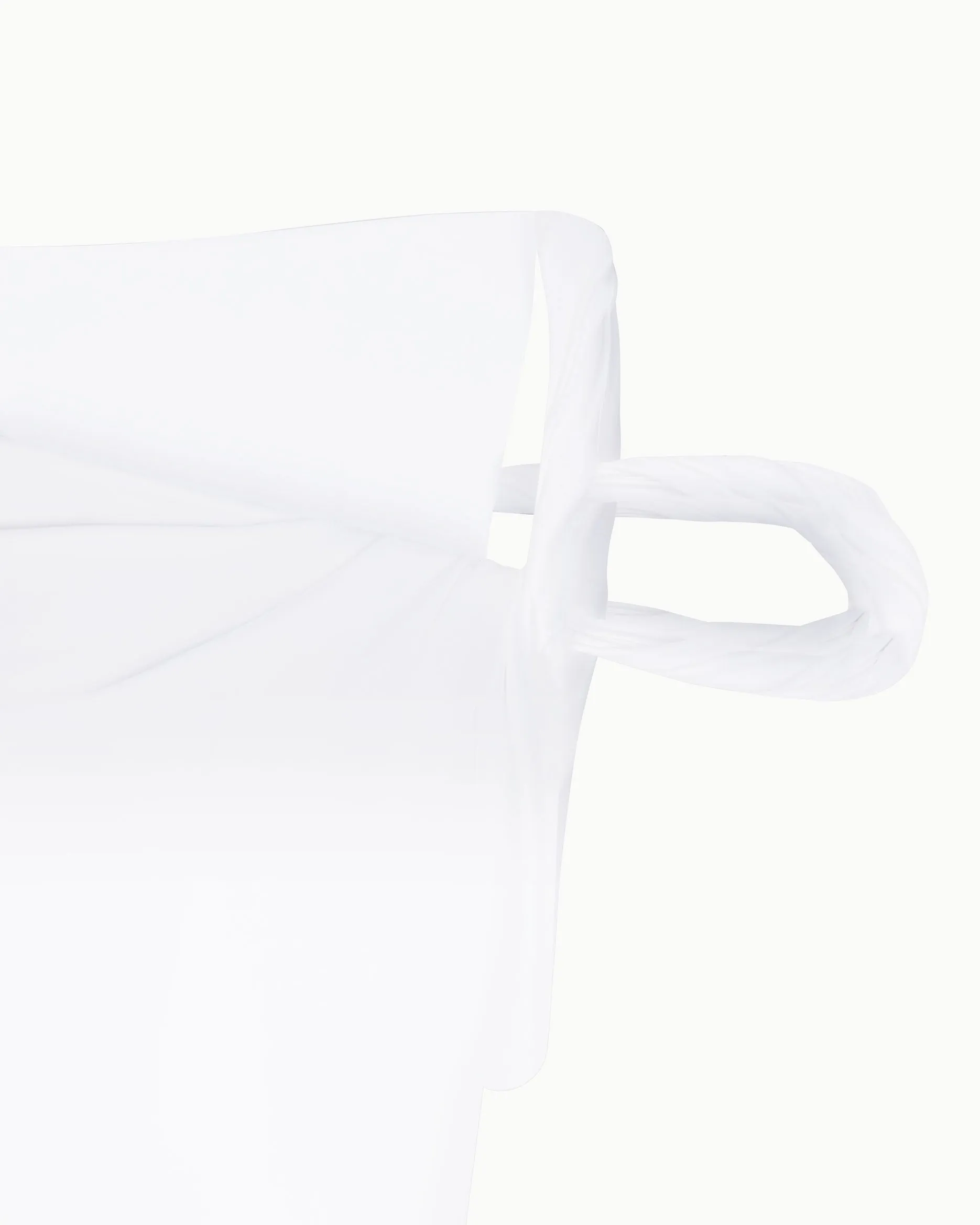 Sleek Stretch Twisted Top | Bright White