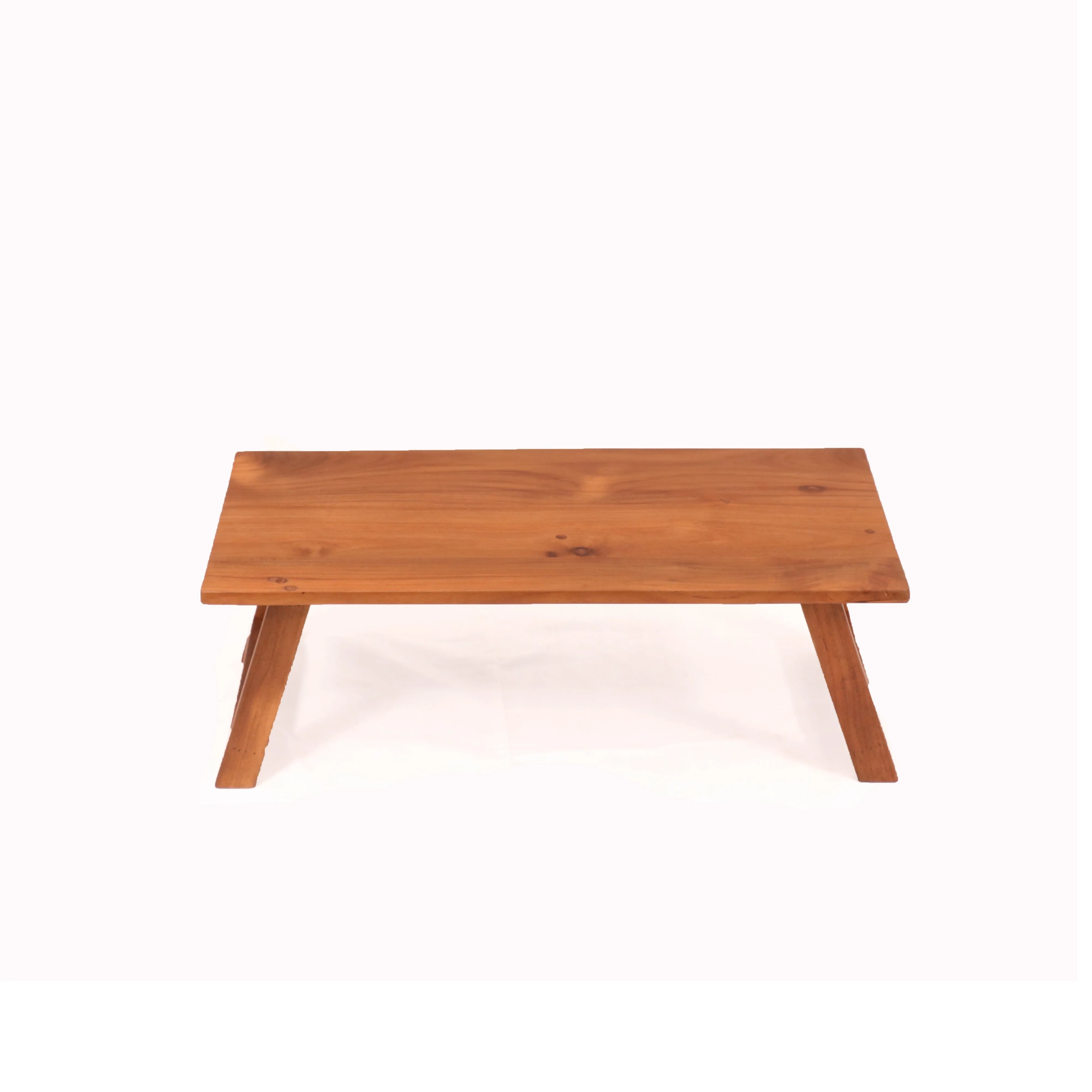 Sleek Teak Laptop Table