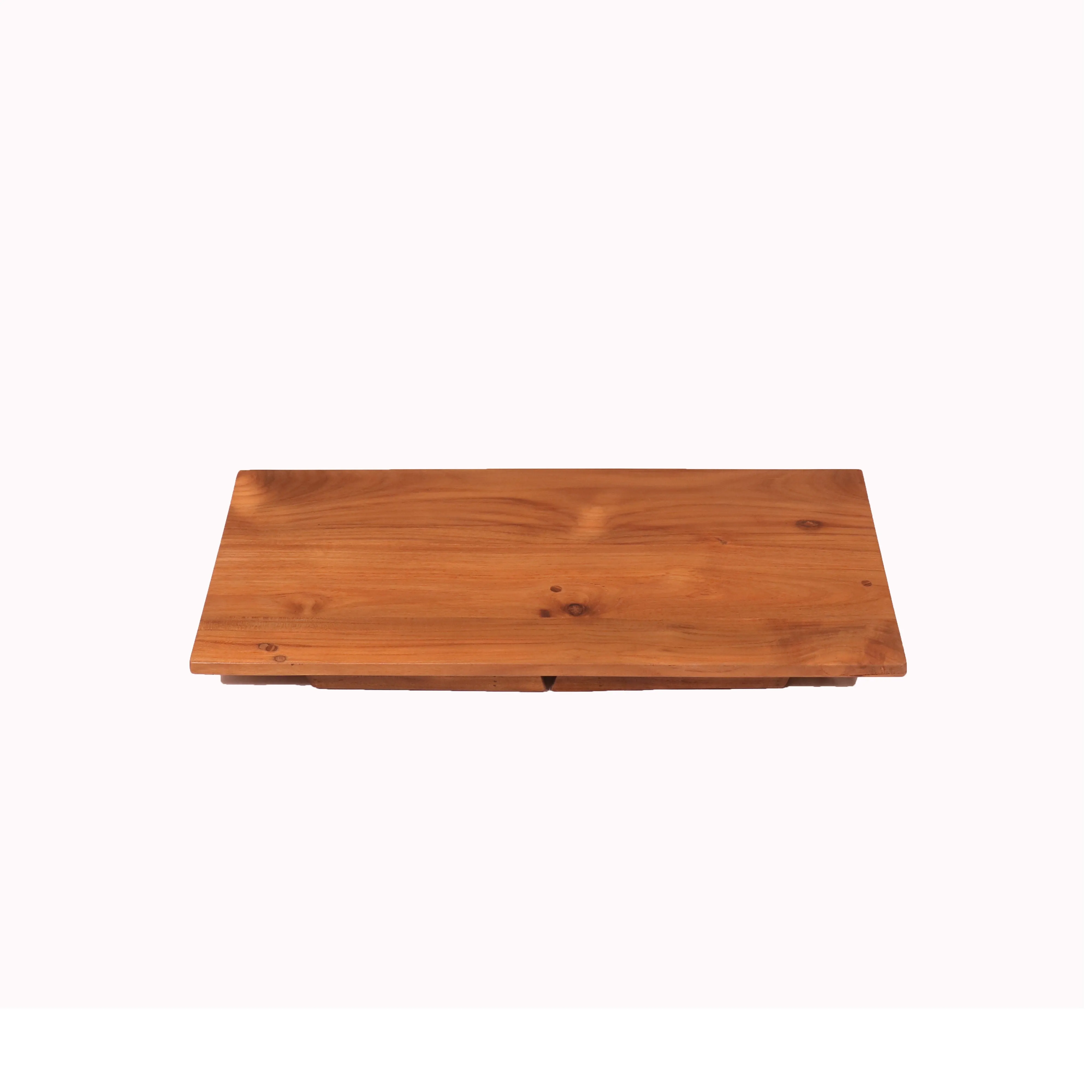 Sleek Teak Laptop Table