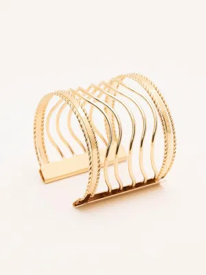 Sleek Wide Cuff Bracelet