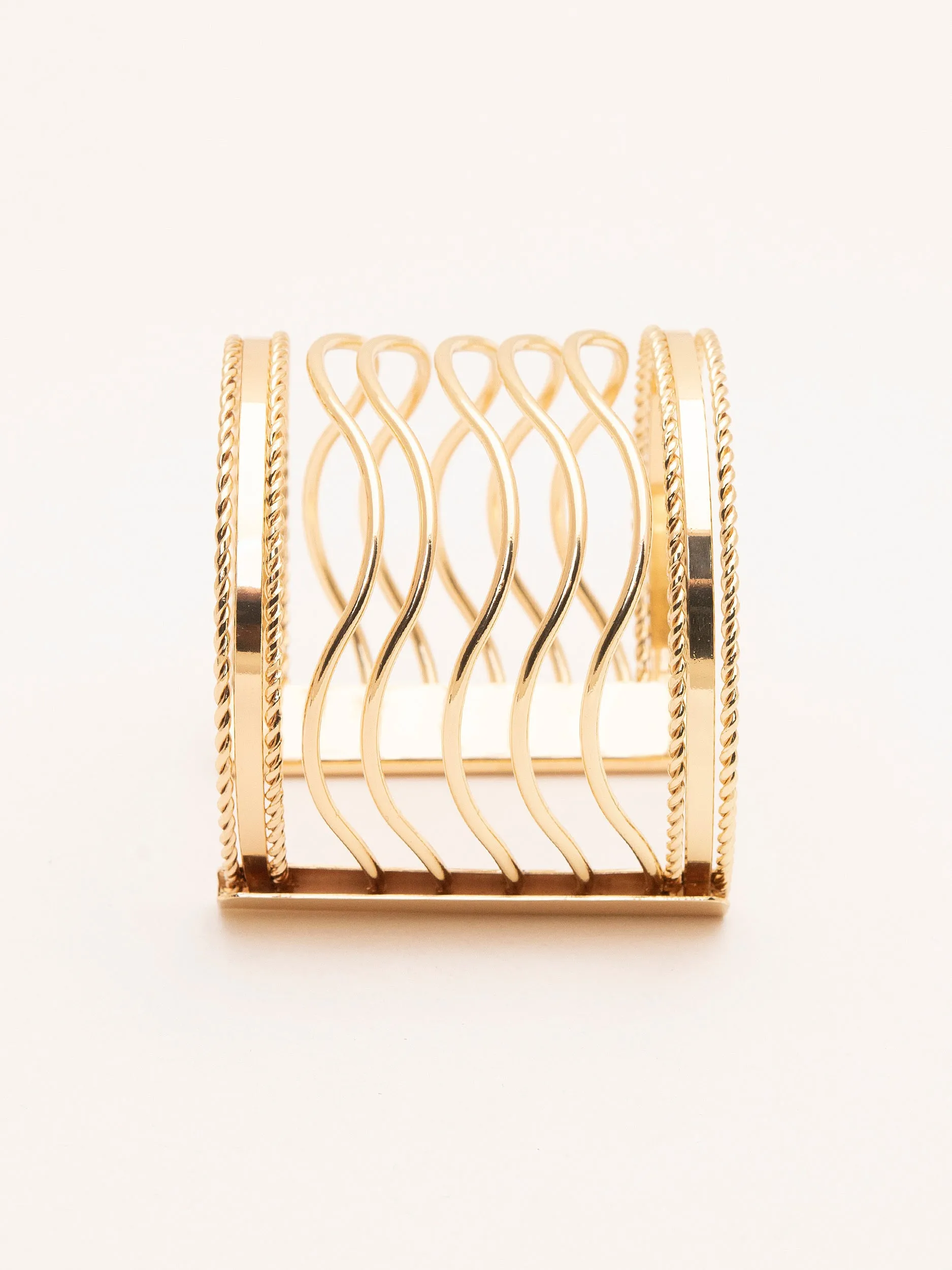Sleek Wide Cuff Bracelet