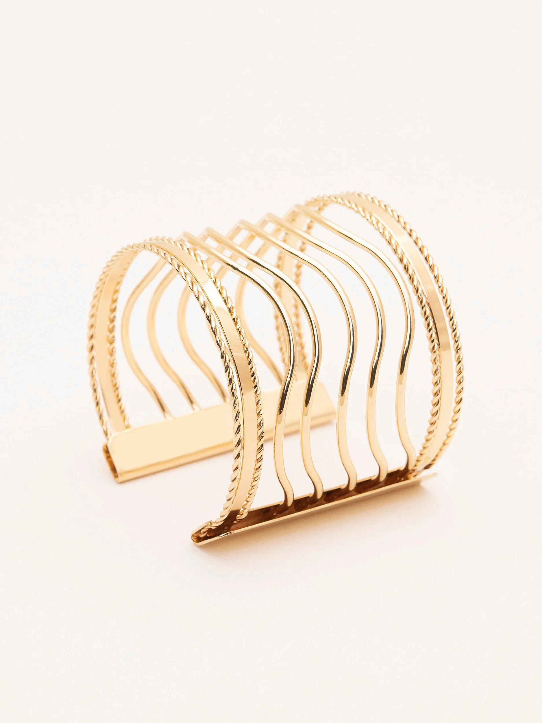 Sleek Wide Cuff Bracelet