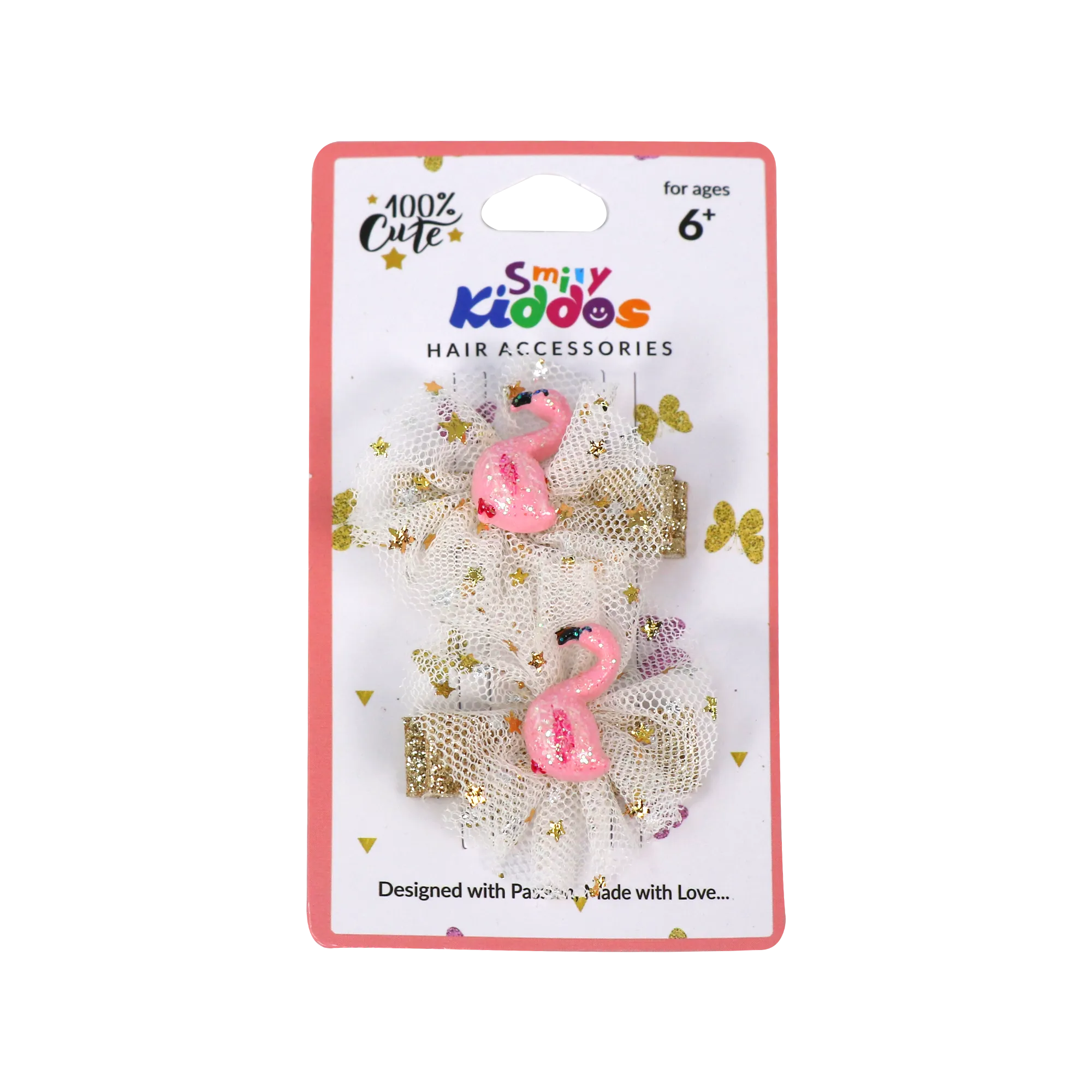Smily Kiddos Starlight Flamingo Hair Clip Set
