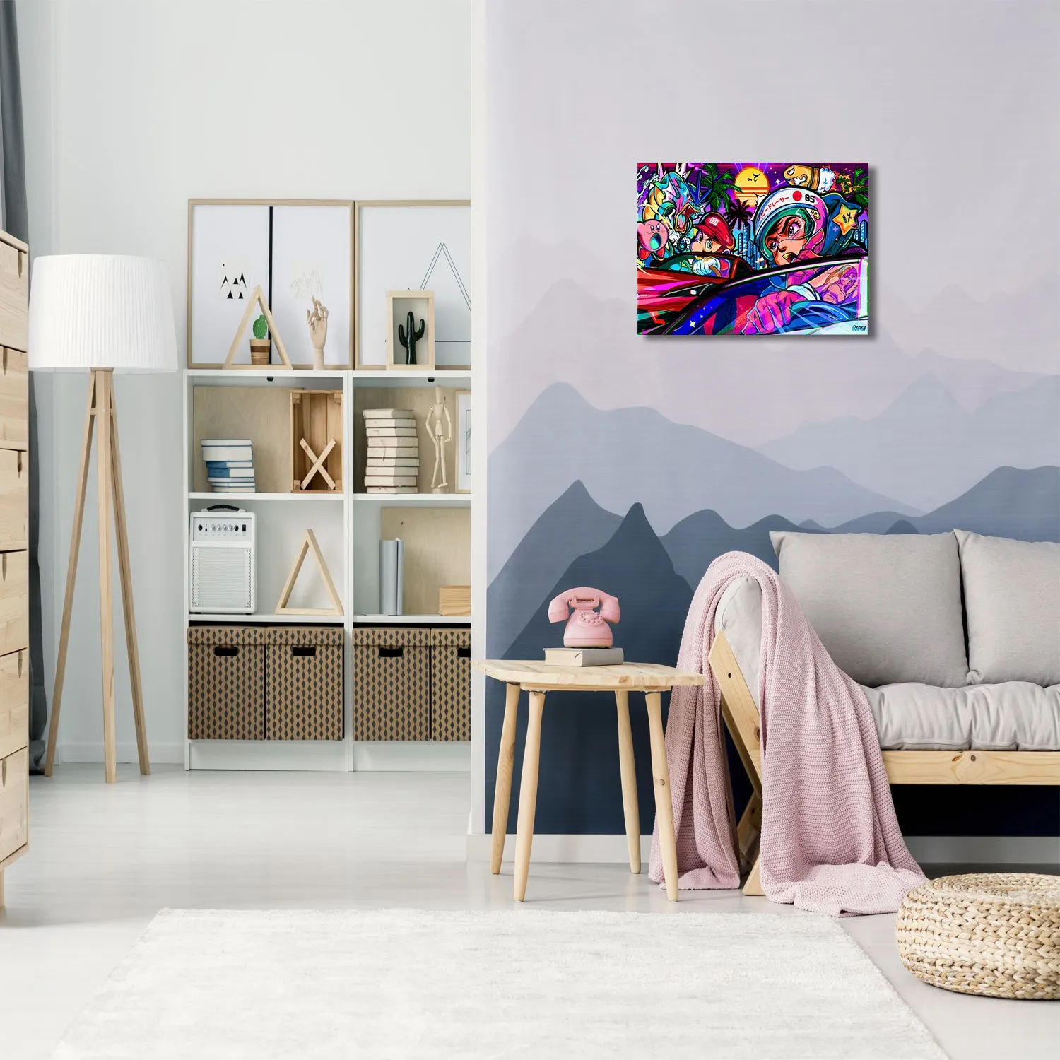Speed Race Canvas Wall Art