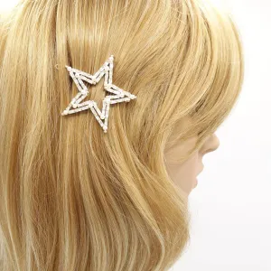 star hair clip bling hair accessory for women